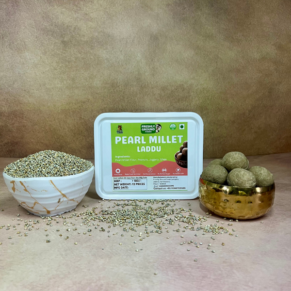 PEARL MILLET LADDU (KAMBU LADDU) (12 Pieces)