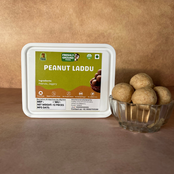 PEANUT LADDU (KADALAI LADDU) (12 Pieces)