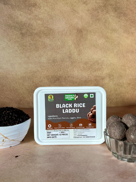 Black Rice Laddu with Jaggery (Karuppu Kavuni Laddu) – Iron & Antioxidant Rich Sweet