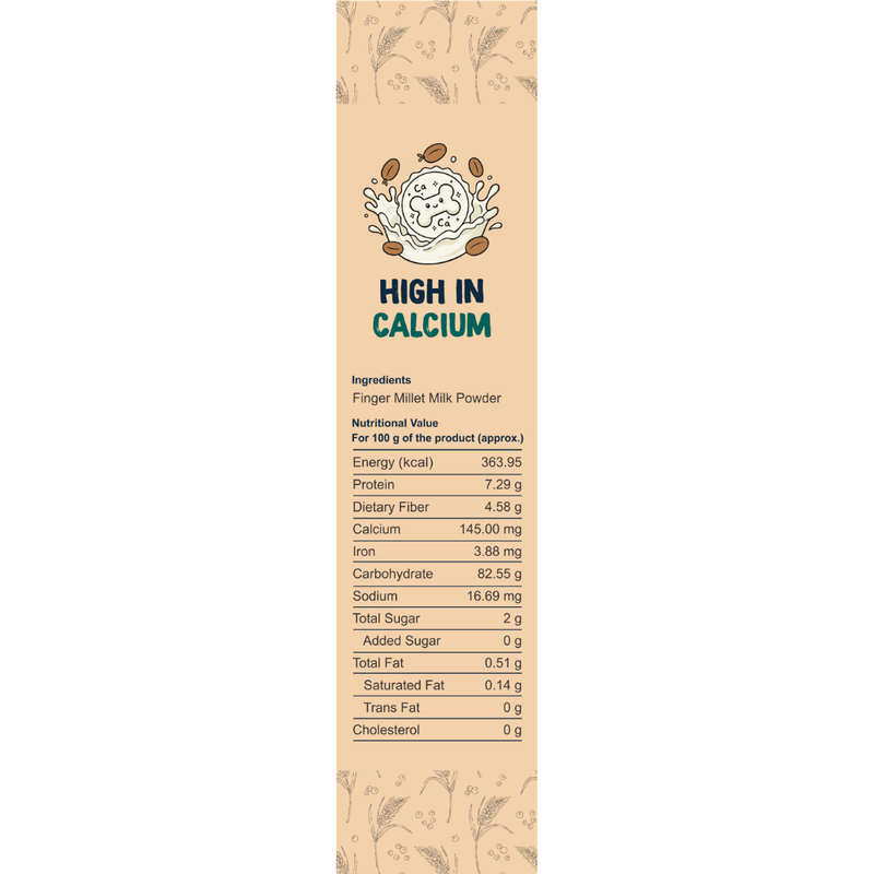 Ragi Paal Podi (Finger Millet Milk Powder, 6+ Months) – Traditional Calcium Rich Weaning Food for Strong Bones