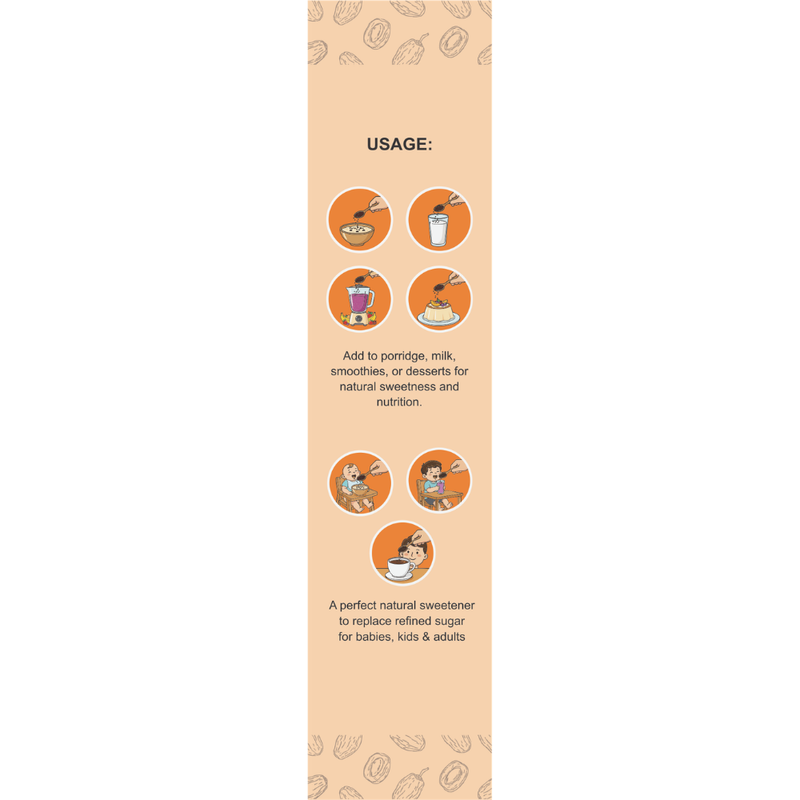 Dates Powder (6+ Months) – Iron & Mineral Rich Natural Sweetener
