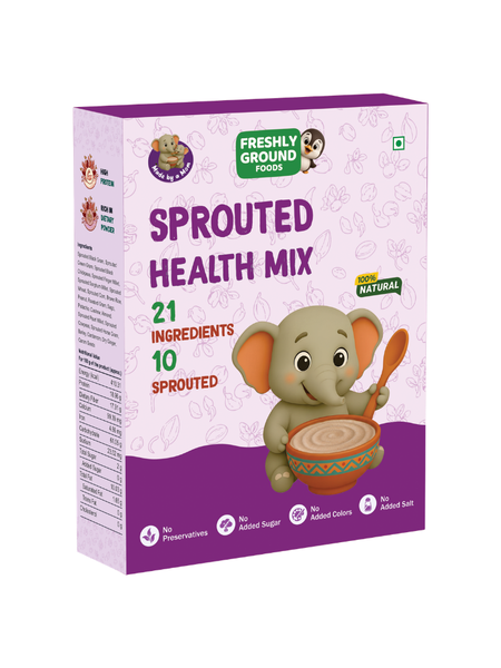 Sprouted Sathu Maavu (7+ Months) – Protein, Fiber & Calcium Rich Health Mix with 10 Sprouted Ingredients