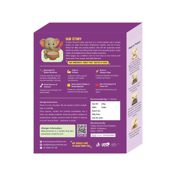 SPROUTED HEALTH MIX / SPROUTED SATHU MAAVU [7+ Months]