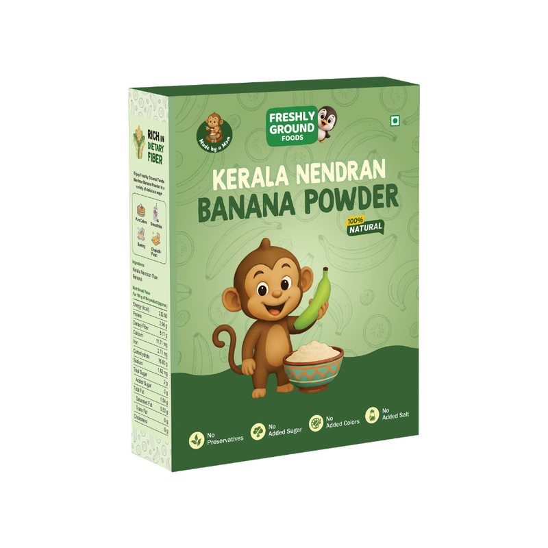 Nendran Raw Banana Powder (7+ Months) – Natural Weight Gain Food and Easy to Digest