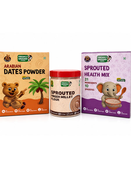 Baby Nutrition Starter Combo - Stage 2 | The Easy-Digest Sprouted Power Combo