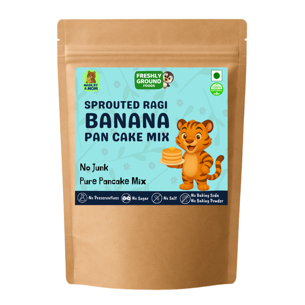 SPROUTED RAGI (FINGER MILLET) & BANANA PAN CAKE MIX [200g]