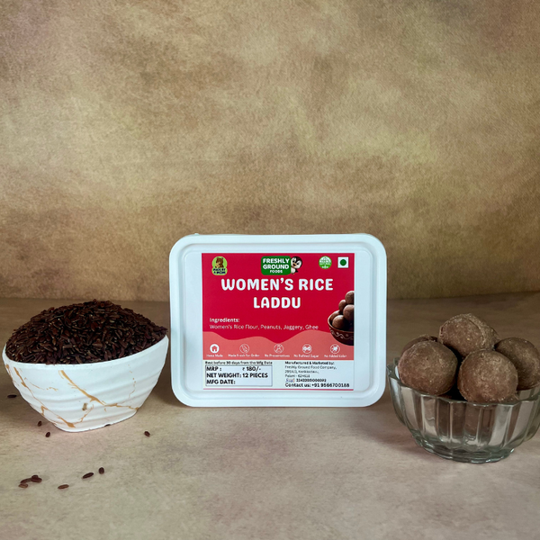 WOMEN'S RICE LADDU (POONGAR ARISI LADDU) (12 Pieces)
