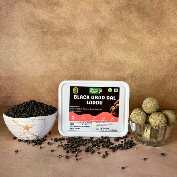 BLACK URAD DAL LADDU (KARUPU ULUNDHU LADDU) (12 Pieces)