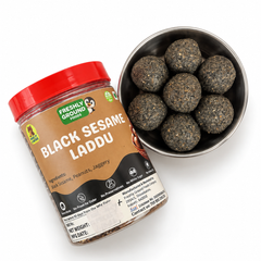 Black Sesame Laddu with Jaggery (Ellu Urundai) – Calcium & Iron Rich Traditional Sweet