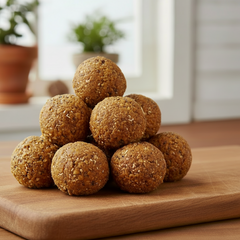 Nuts & Seeds Laddu with Jaggery – Biotin, Protein & Healthy Fats Rich Sweet