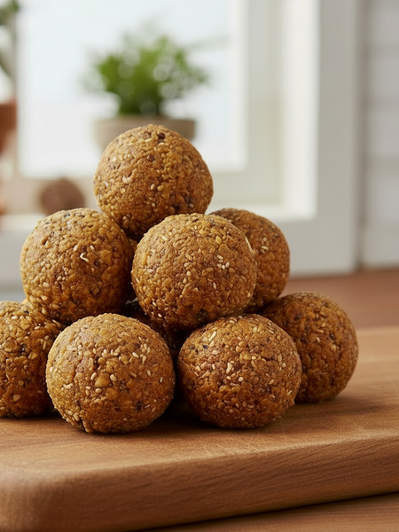 Nuts & Seeds Laddu with Jaggery – Biotin, Protein & Healthy Fats Rich Sweet