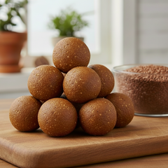 Flax Seeds Laddu with Jaggery – Omega-3 & Fiber Rich Sweet