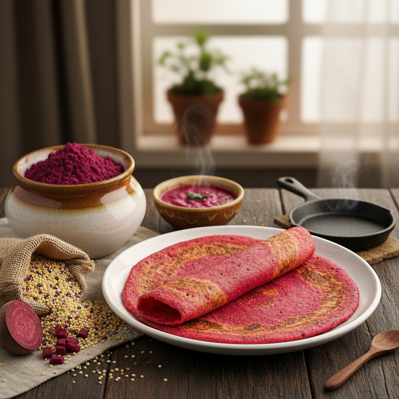 BEETROOT MULTI MILLET DOSAI MIX [250g]