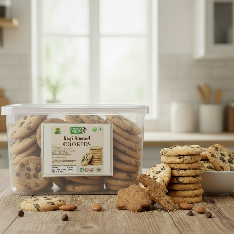 RAGI ALMOND COOKIES