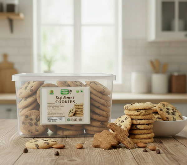 RAGI ALMOND COOKIES