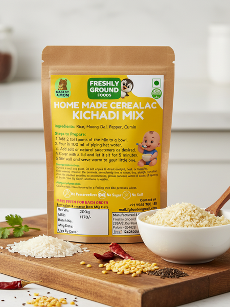 Khichdi Mix Cereal (6+ Months) – Balanced Nutrition and Easy Digestion