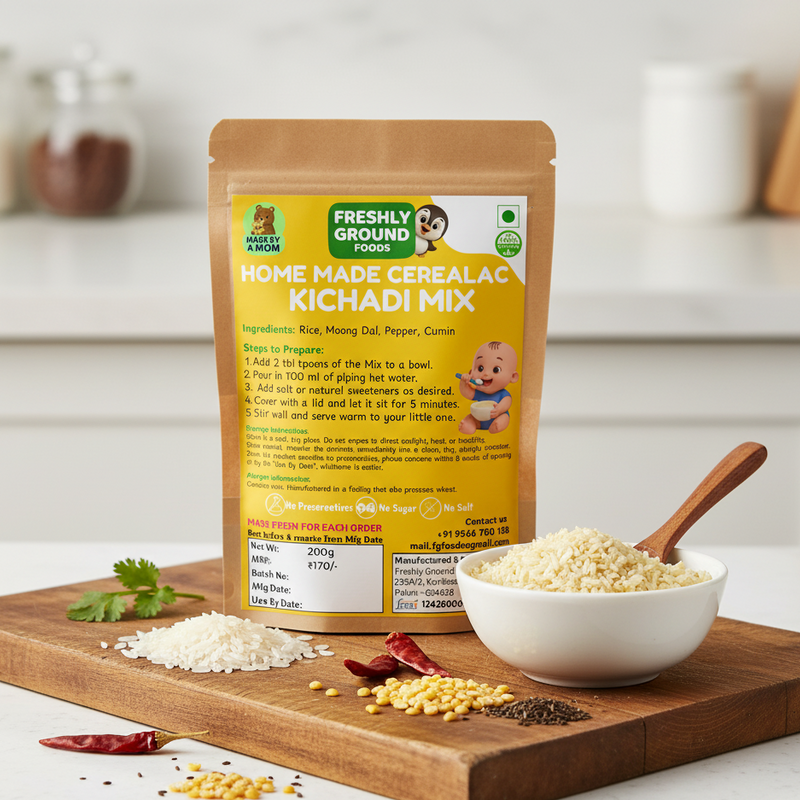 Khichdi Mix Cereal (6+ Months) – Balanced Nutrition and Easy Digestion