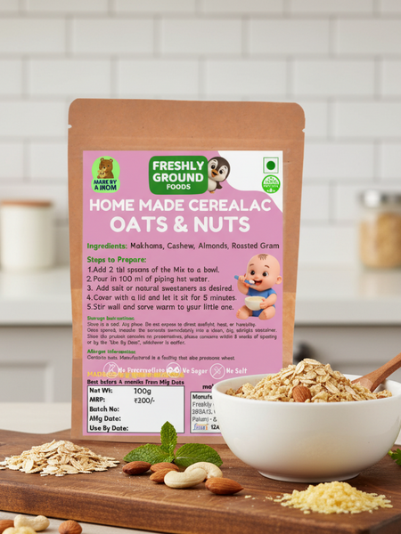 Oats & Nuts Cereal (6+ Months) – Fiber Rich and Easy to Digest