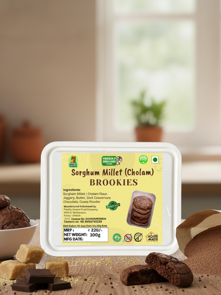 SORGHUM MILLET BROOKIES (BROWNIE COOKIES)
