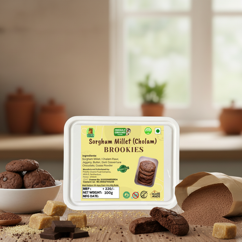 SORGHUM MILLET BROOKIES (BROWNIE COOKIES)