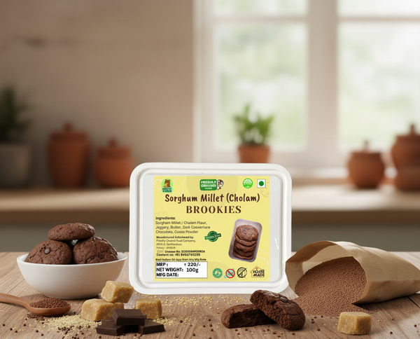 SORGHUM MILLET BROOKIES (BROWNIE COOKIES)