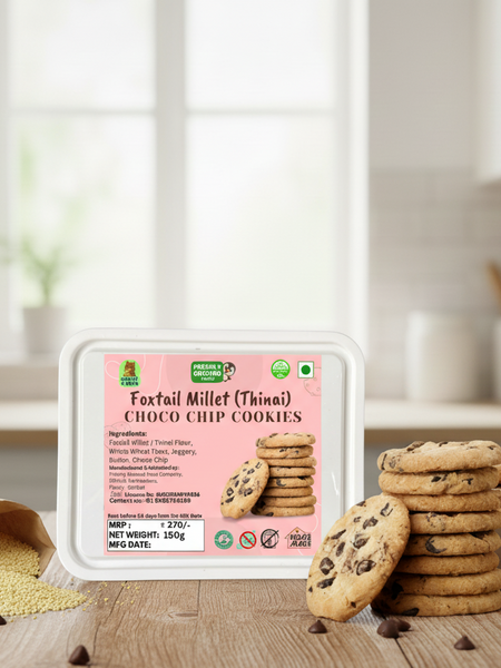 FOXTAIL MILLET CHOCO CHIP COOKIES