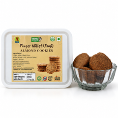 Finger millet rag - almond cookies