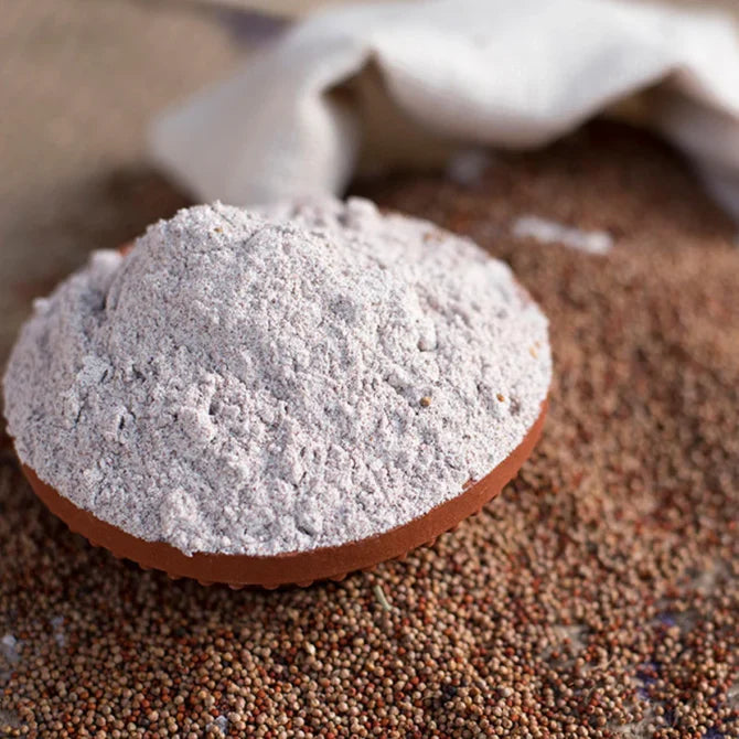 Sprouted Finger Millet Flour (Ragi, 7+ Months) – Calcium, Iron & Fiber Rich for Strong Bones and Easy Digestion