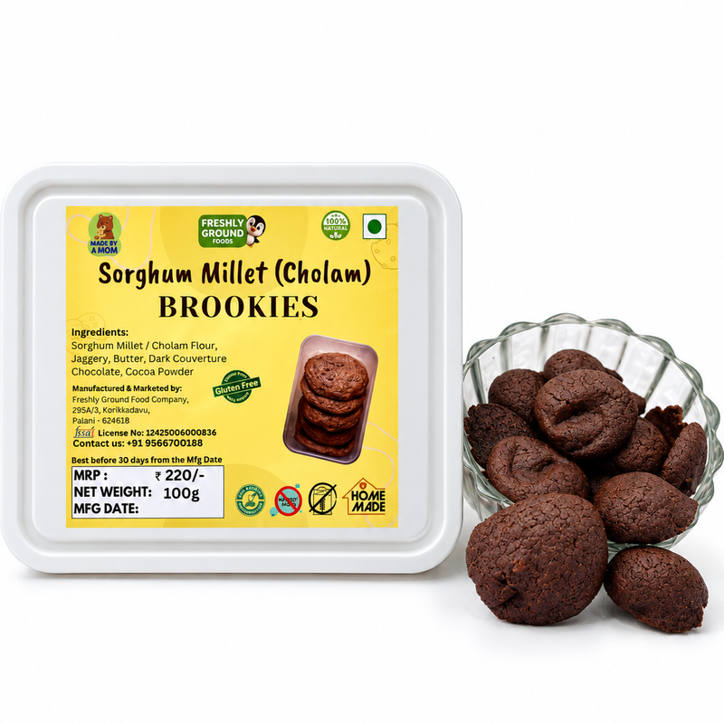 SORGHUM MILLET BROOKIES (BROWNIE COOKIES)