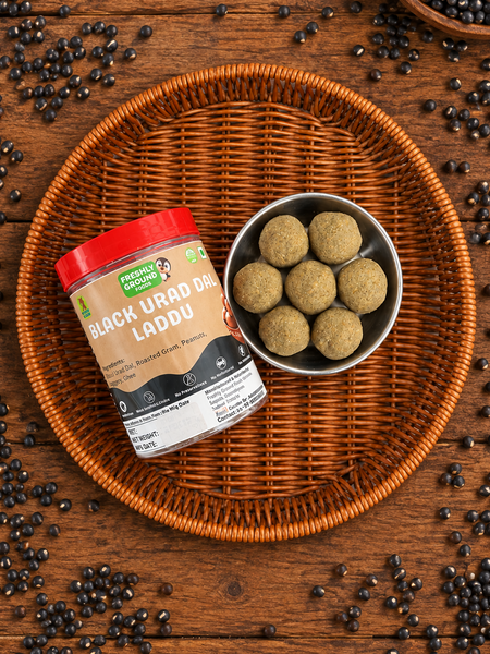 Black Urad Dal Laddu with Jaggery (Karuppu Ulundhu Laddu) – Protein, Iron & Calcium Rich Sweet