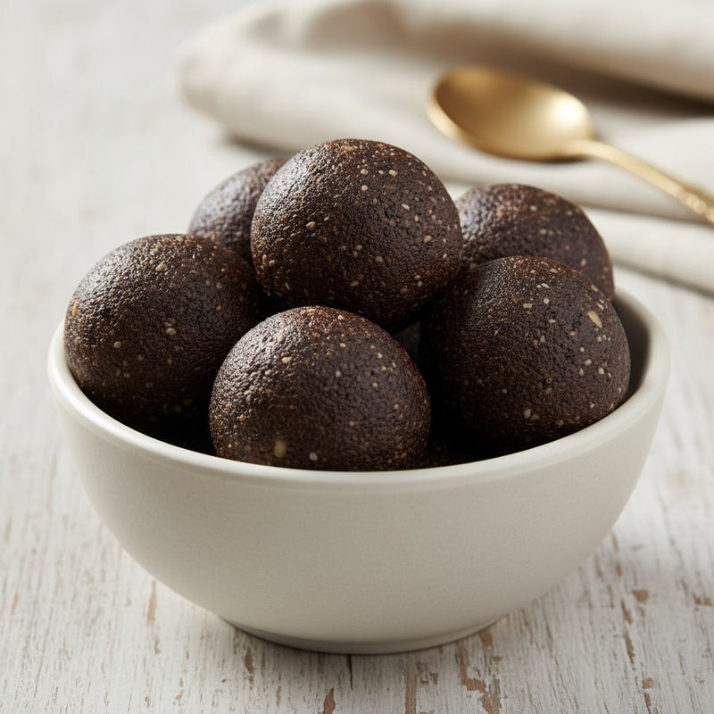 Black Sesame Laddu with Jaggery (Ellu Urundai) – Calcium & Iron Rich Traditional Sweet