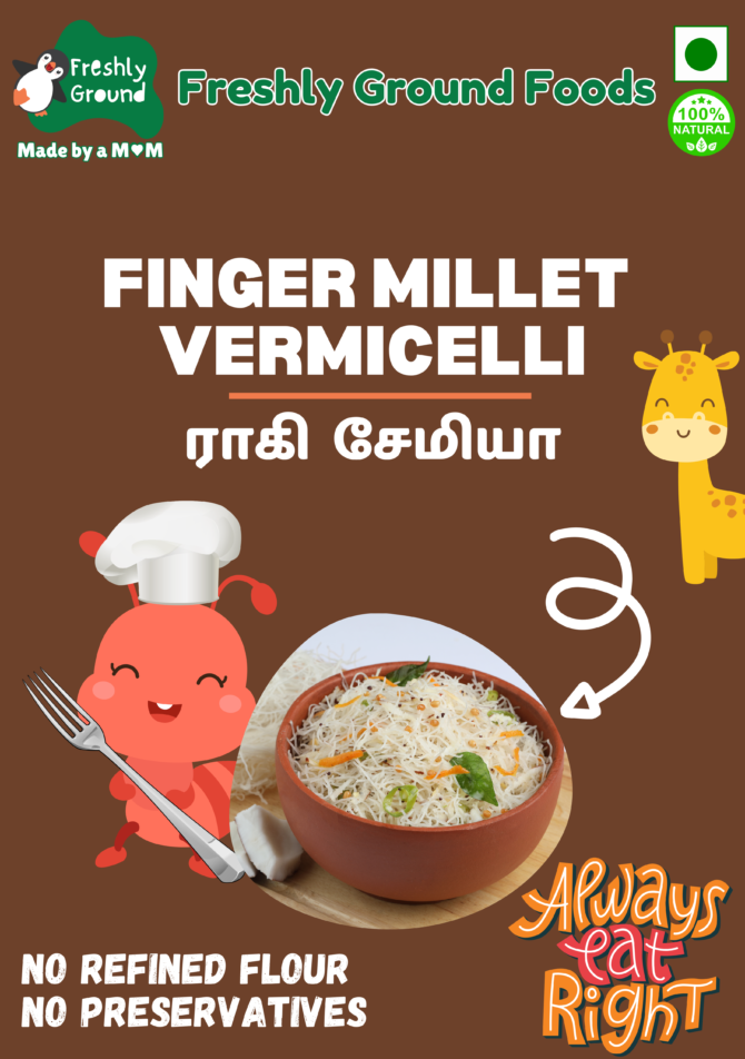 FINGER MILLET VERMICELLI / RAGI SEMIYA 180g