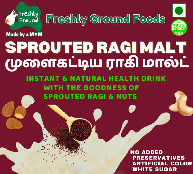 SPROUTED RAGI / FINGER MILLET MALT