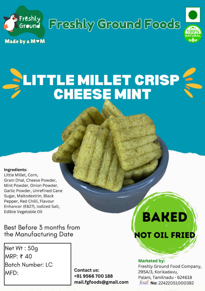 LITTLE MILLET CRISP (CHEESE MINT) 50g