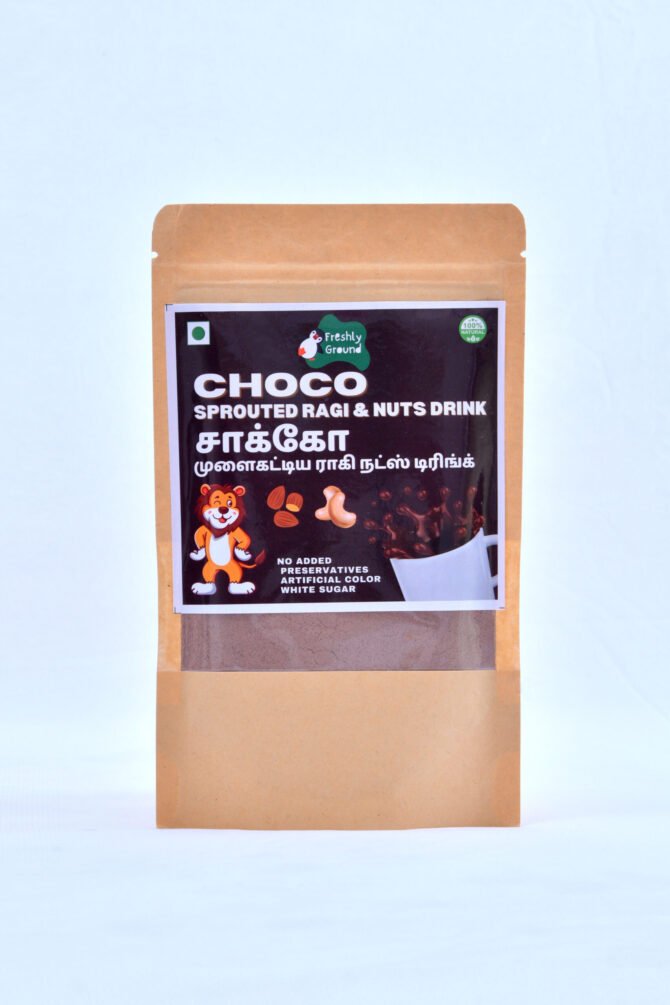 CHOCO SPROUTED RAGI NUTS DRINK