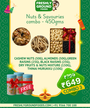 COMBO 3 - NUTS & SAVOURIES TIN JAR COMBO (450g)